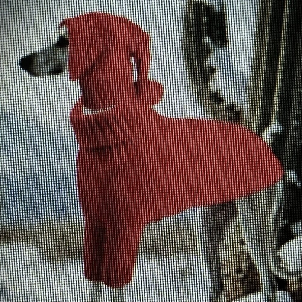 RED cable knit sweater with hat NEW